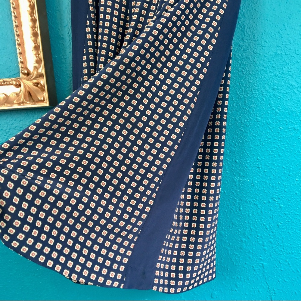 Madewell Ascot Silk Dots Print Double Slit Skirt 0 - Picture 6 of 8